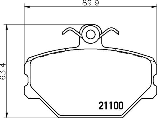MINTEX MDB1606: Piduriklotsid
