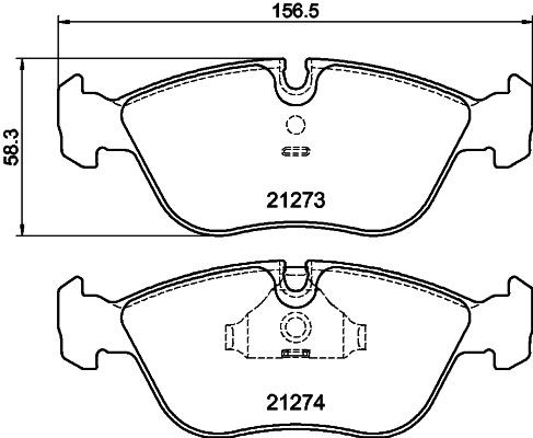 MINTEX MDB1614: Piduriklotsid