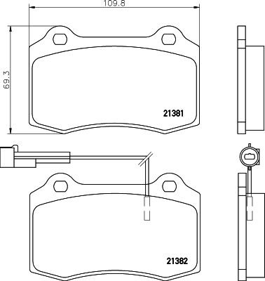 MINTEX MDB1633: Piduriklotsid