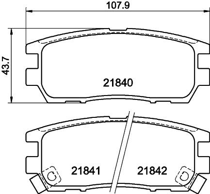 MINTEX MDB1646: Piduriklotsid