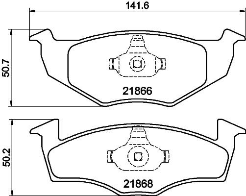 MINTEX MDB1805: Piduriklotsid