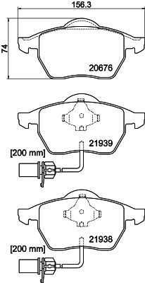 MINTEX MDB1826: Piduriklotsid