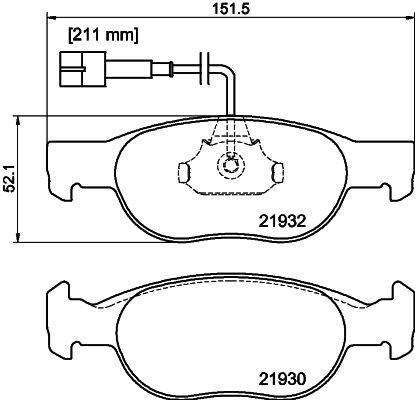 MINTEX MDB1828: Piduriklotsid