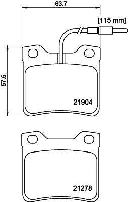 MINTEX MDB1855: Piduriklotsid