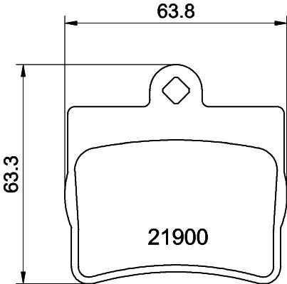 MINTEX MDB1858: Sada brzdových destiček, kotoučová brzda