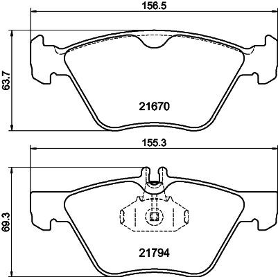 MINTEX MDB1871: Piduriklotsid