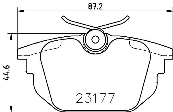 MINTEX MDB1876: Piduriklotsid koos pidurisadula kruvidega