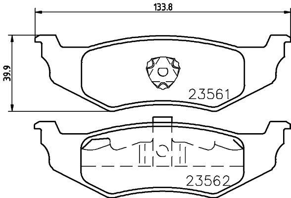 MINTEX MDB1880: Piduriklotsid