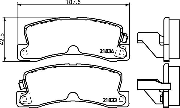 MINTEX MDB1994: Piduriklotsid