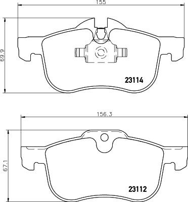 MINTEX MDB2011: Piduriklotsid