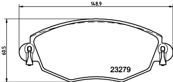 MINTEX MDB2062: Piduriklotsid koos pidurisadula kruvidega
