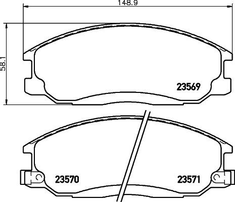 MINTEX MDB2063: Kit pastiglie freni con accessori