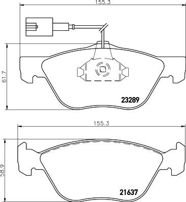 MINTEX MDB2068: Piduriklotsid