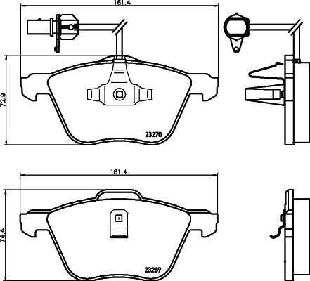 MINTEX MDB2126: Piduriklotsid