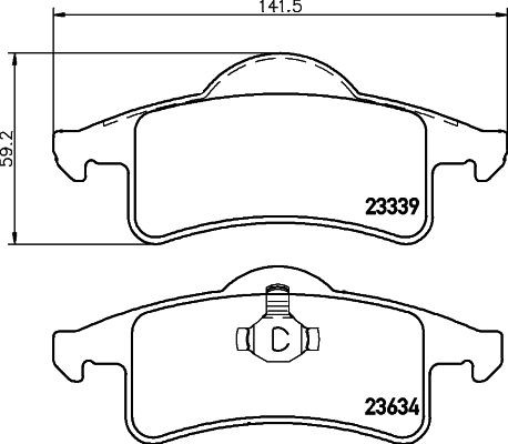 MINTEX MDB2154: Piduriklotsid