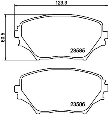 MINTEX MDB2155: Piduriklotsid