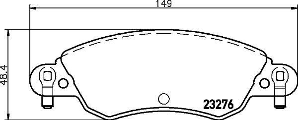 MINTEX MDB2189: Piduriklotsid koos pidurisadula kruvidega
