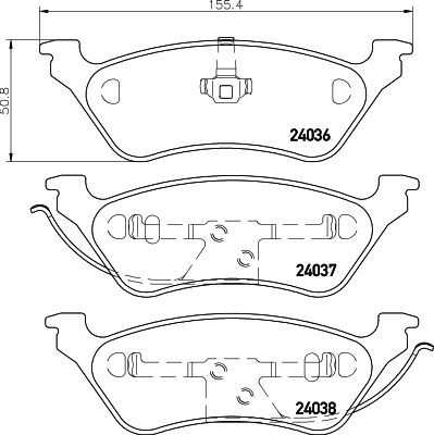 MINTEX MDB2217: Piduriklotsid