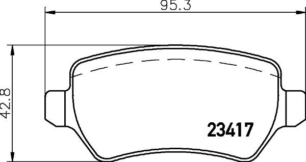 MINTEX MDB2223: Piduriklotsid