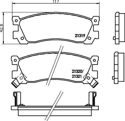 MINTEX MDB2237: Piduriklotsid