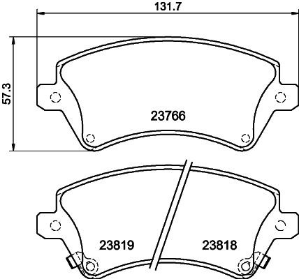 MINTEX MDB2257: Piduriklotsid