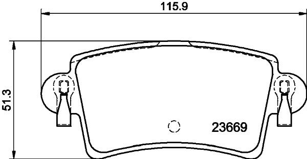 MINTEX MDB2269: Piduriklotsid koos pidurisadula kruvidega