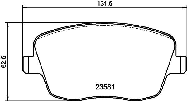 MINTEX MDB2294: Piduriklotsid koos pidurisadula kruvidega