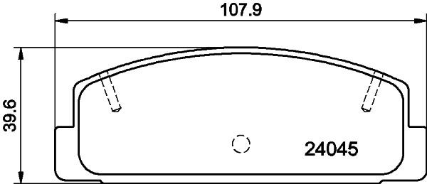 MINTEX MDB2309: Piduriklotsid koos lisadega