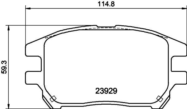 MINTEX MDB2325: Piduriklotsid