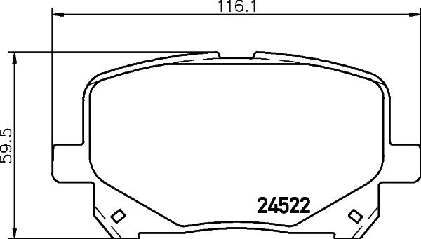MINTEX MDB2344: Piduriklotsid