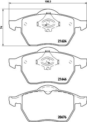 MINTEX MDB2353: Piduriklotsid