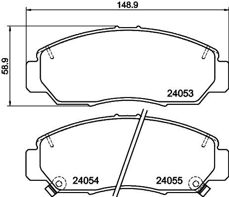 MINTEX MDB2541: Piduriklotsid