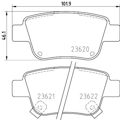 MINTEX MDB2546: Piduriklotsid