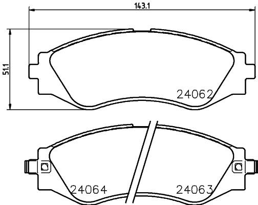 MINTEX MDB2563: Piduriklotsid