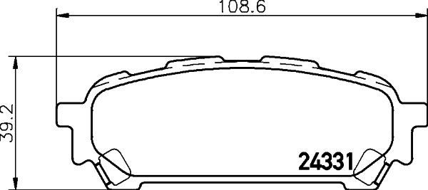 MINTEX MDB2577: Piduriklotsid