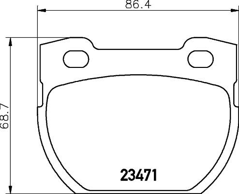 MINTEX MDB2579: Piduriklotsid