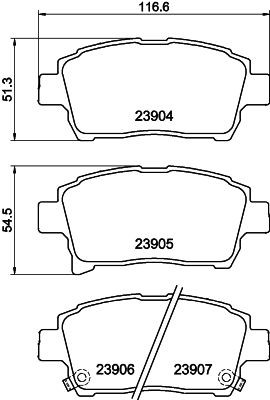 MINTEX MDB2586: Piduriklotsid