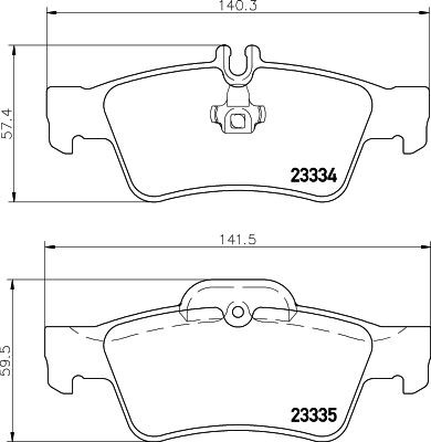 MINTEX MDB2587: Piduriklotsid