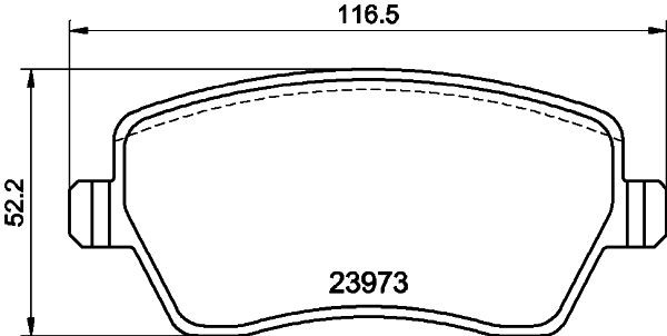 MINTEX MDB2595: Piduriklotsid koos pidurisadula kruvidega