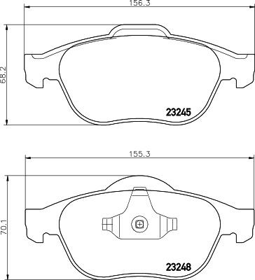 MINTEX MDB2600: Kit pastiglie freni con accessori