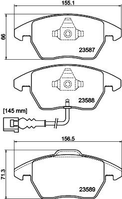 MINTEX MDB2604: Plaquettes de frein