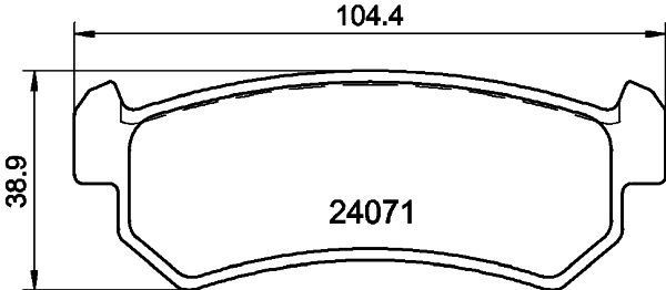 MINTEX MDB2611: Piduriklotsid