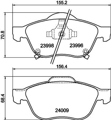 MINTEX MDB2622: Piduriklotsid