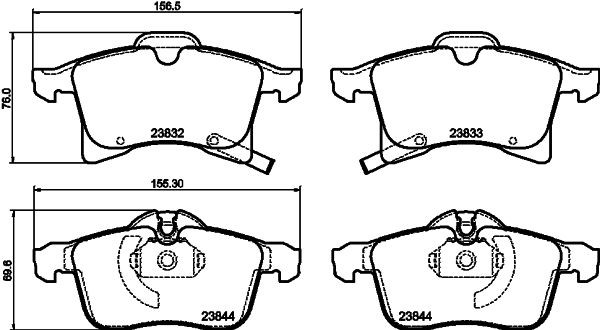 MINTEX MDB2633: Piduriklotsid
