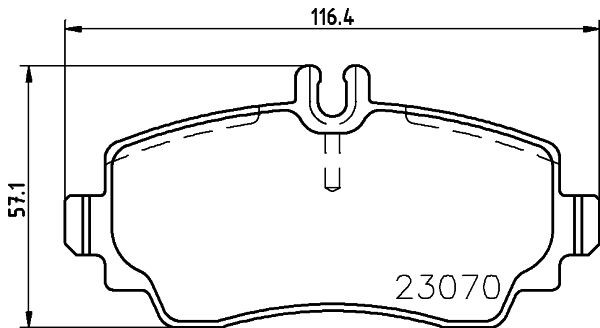 MINTEX MDB2643: Piduriklotsid koos lisadega, koos pidurisadula kruvidega