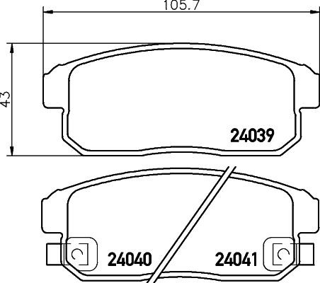 MINTEX MDB2687: Piduriklotsid