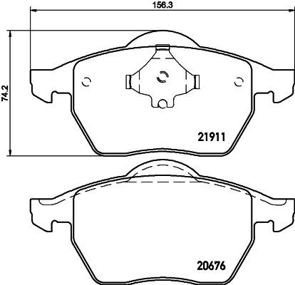 MINTEX MDB2689: Piduriklotsid