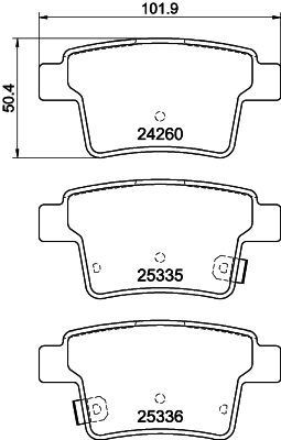 MINTEX MDB2691: Kit pastiglie freni con accessori, con bulloni pinza freno