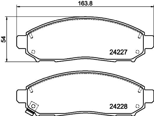 MINTEX MDB2715: Piduriklotsid
