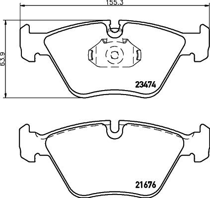 MINTEX MDB2722: Piduriklotsid